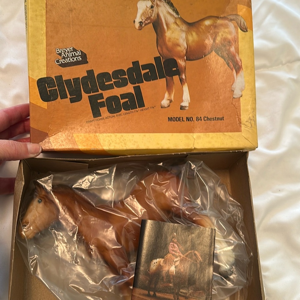 Breyer vintage Clydesdale foal #84 nib (X)